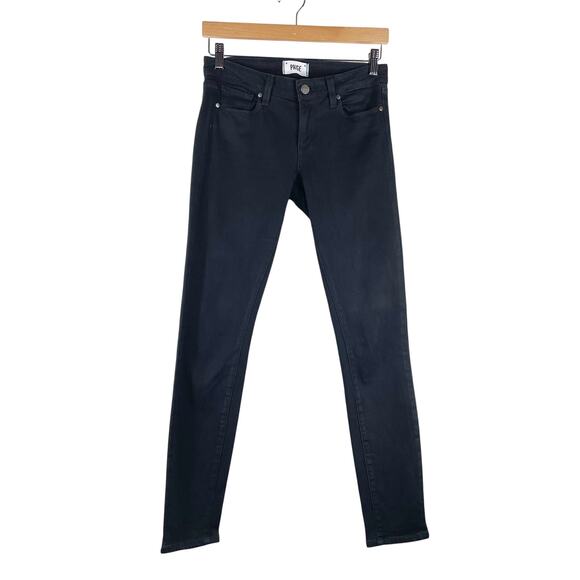 Paige Women's Black Denim Verdugo Ultra Skinny Jeans Size 27 Mid Rise Ankle GUC - Picture 1 of 7